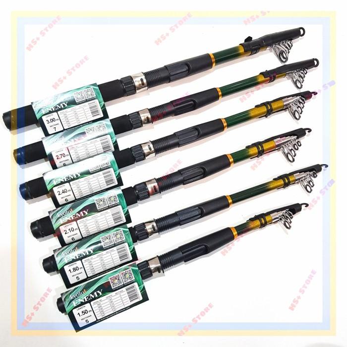 1 Set alat pancing siap pakai joran reel tas senar dll Berkualitas
