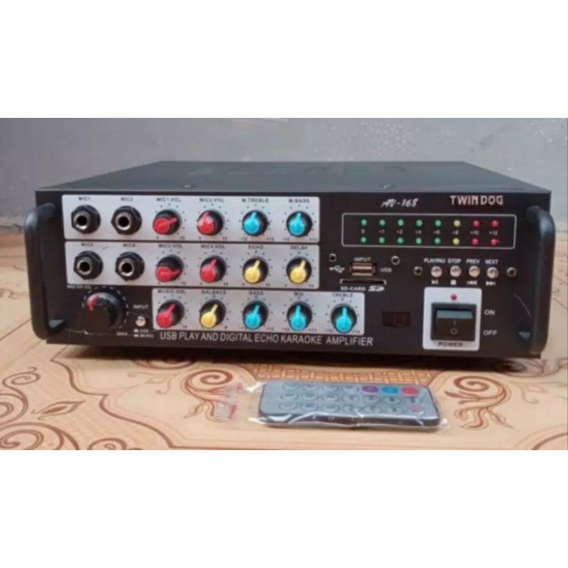 Twin Dog ,  AV168 USB , Twindog , Ampli , Amply ,  Amplifier TD  + Remote