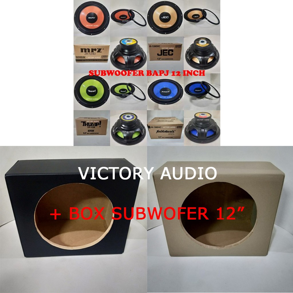 Paket Subwoofer Mobil 12 Inch 600Watt Max Power Ultra