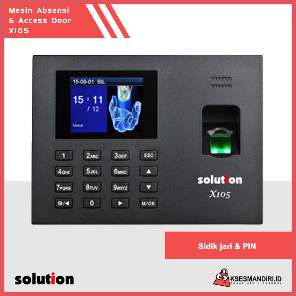 Mesin Absensi  FIngerprint Solution X105