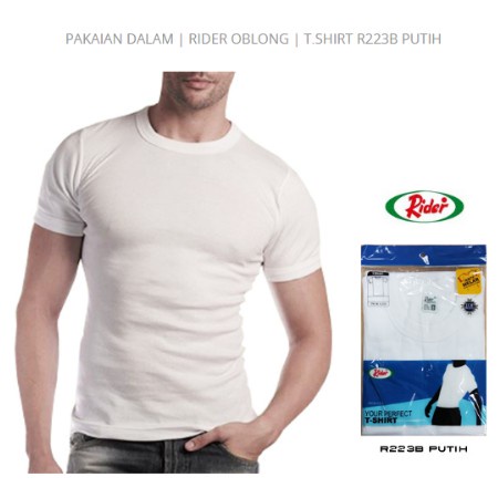 Kaos Oblong Rider | Kaos Oblong Putih | Oblong polos | Kaos anti melar | Oblong Rider O neck