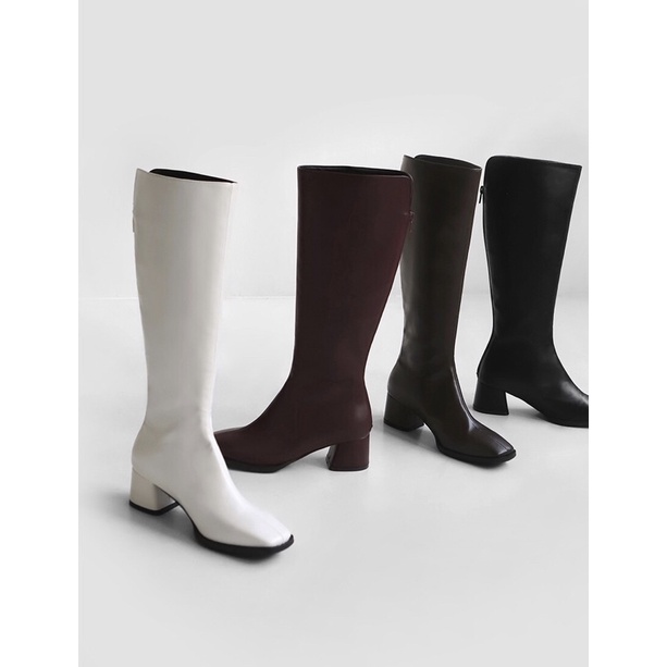 SAPPUN Levera Square Heels Boots