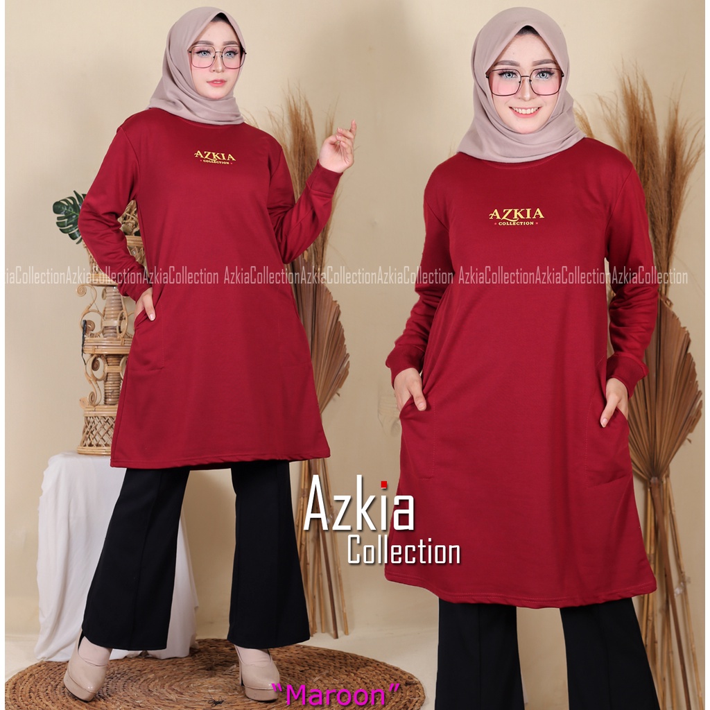 tunik wanita bahan babyterry