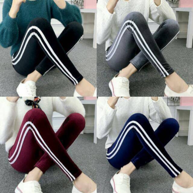 PREMIUM Celana  Legging  Import Lilis bludru Fit to S XXL 