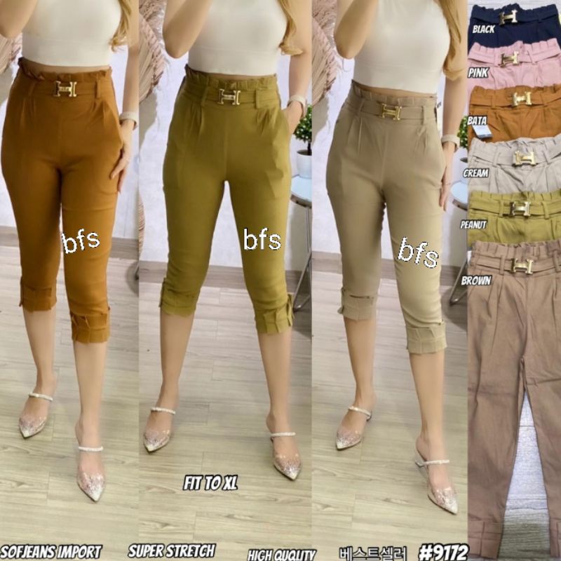 Celana Wanita Impor SoftJeans Stretch 9172