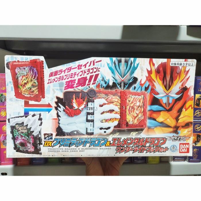 Dx Kamen Rider Saber Set Elemental & Primitive Dragon Wonder Ride Book