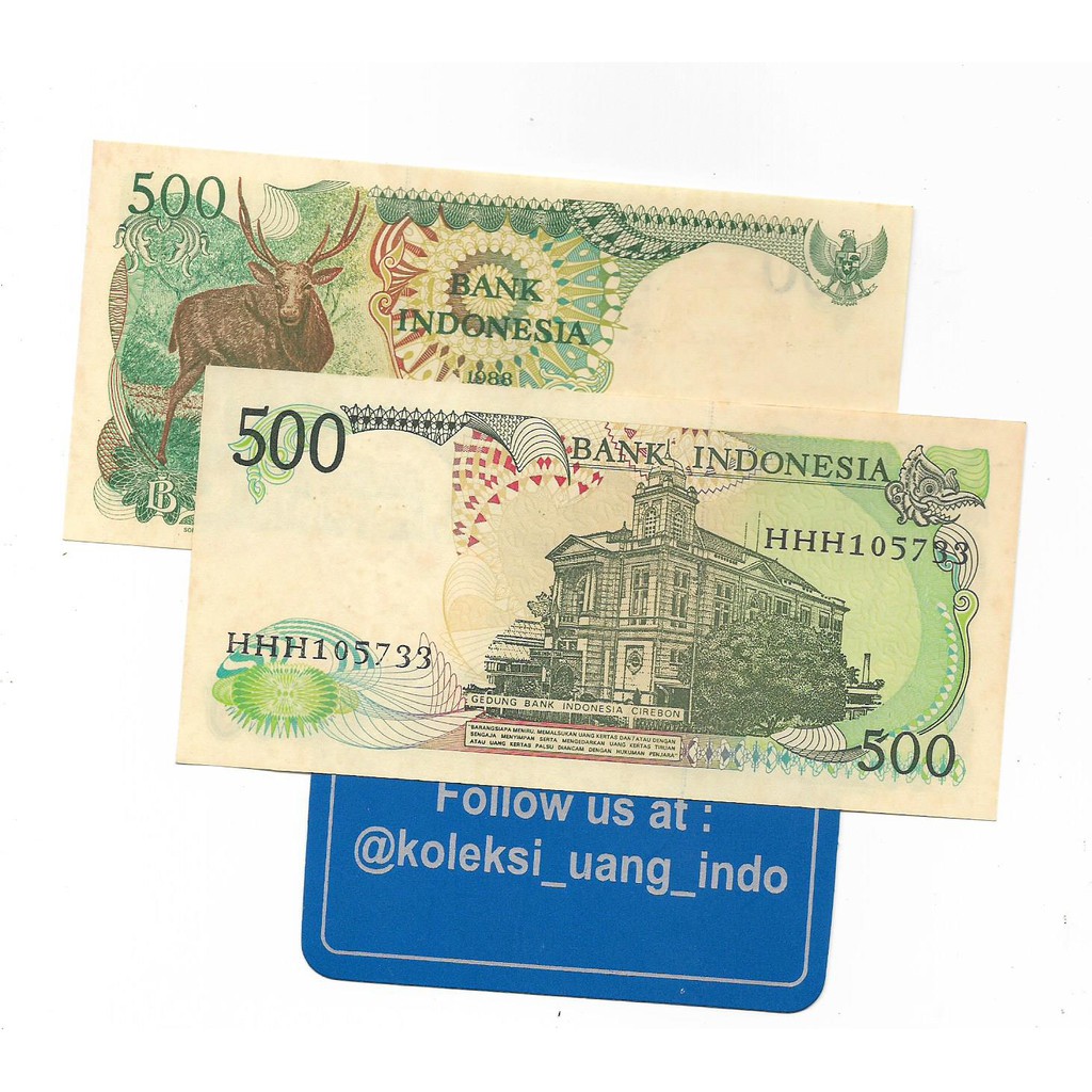 Uang Kuno 500 Kijang 1988 Solid Prefix HHH Langka