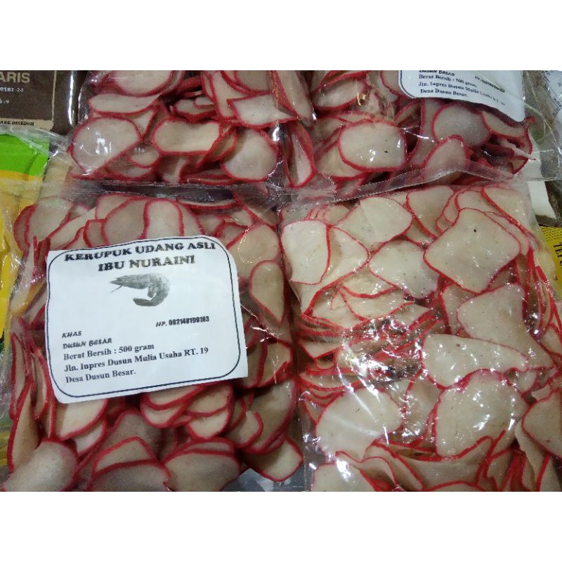 

Kerupuk Ikan Tenggiri dan Udang Lis Merah Ketapang 500g Asli Pontianak