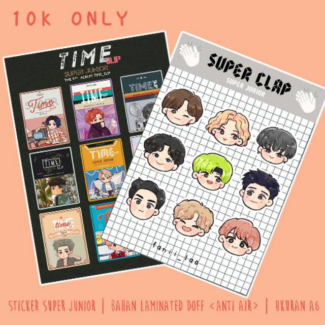 

STICKER Super Junior TimeSlip & SuperClap