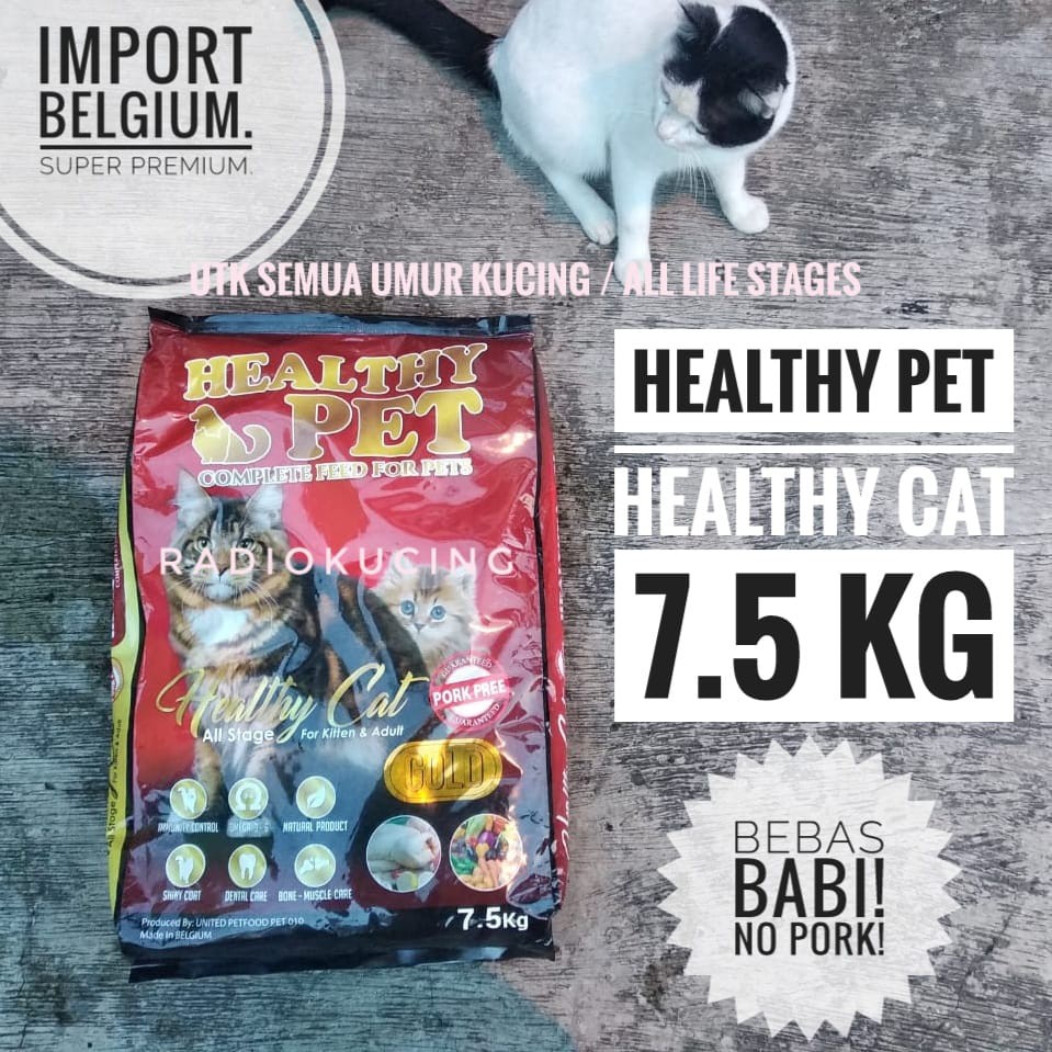 Healthy Cat Healthy Pet 7 5 Kg Makanan Kucing Dry Food Repack