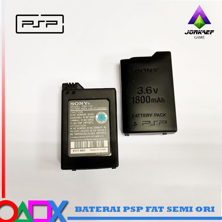 BATTERY/BATERAI PSP FAT SEMI ORI