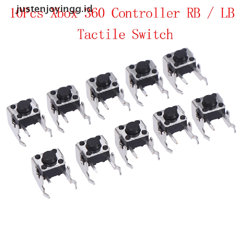 10pcs Tombol bumper tactile switch RB / LB Untuk Xbox One 360