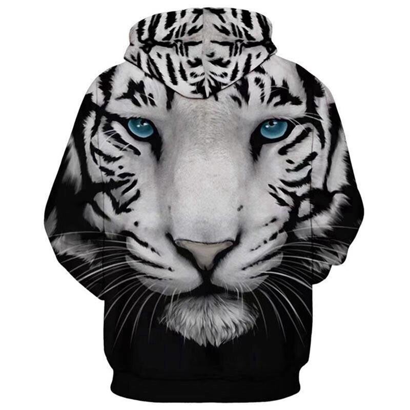 SWEATER KAOS HOODIE TIPIS IMPORT PRIA WANITA EROPA AMERIKA ORIGINAL 3D HARIMAU TIGER