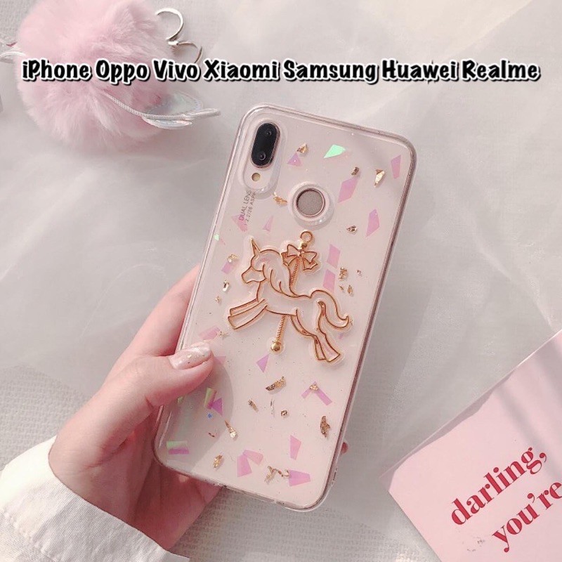 Unicorn Holo Case Vivo Y12 Y15 Y17 Y19 Y53 Y55 Y65 Y69 Y71 Y81 Y83 Y91 Y93 Y91C V5 V7 V9 V11 PRO V15 V17 V19 S1