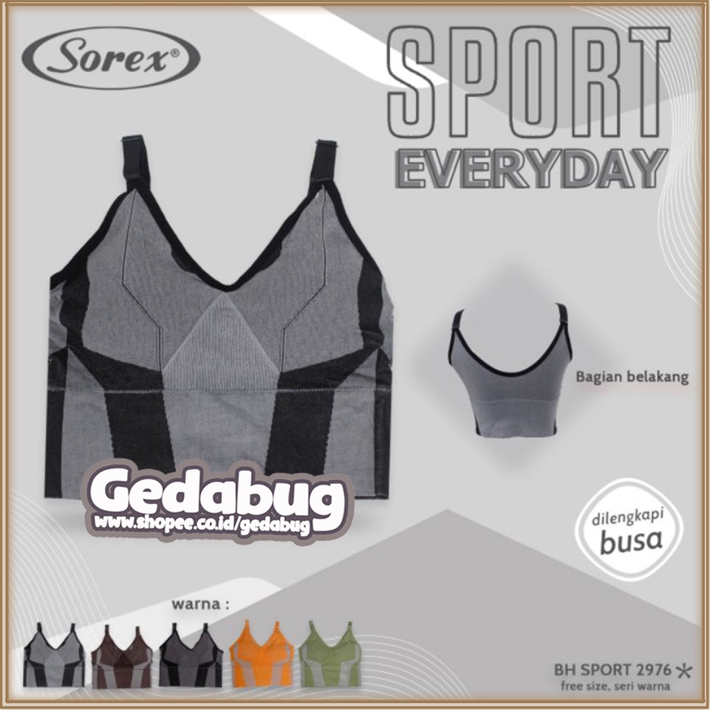 Miniset Sorex 2976 Sport Olahraga Bra Busa Untuk Senam GYM - Gedabug