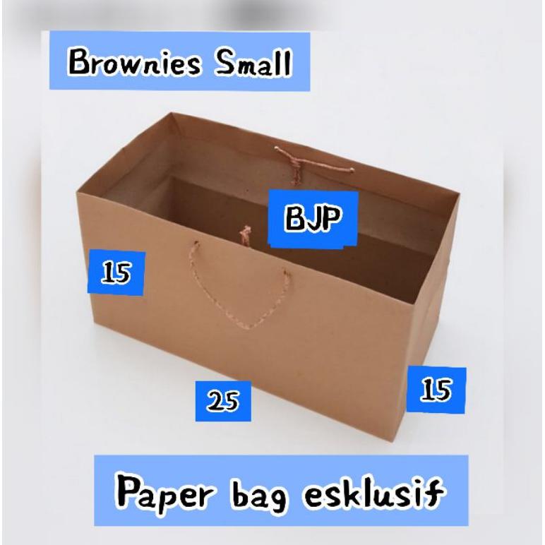 

Paper Bag / Kantong Kertas Brownies Small Uk 25 X 15 X 15 Cm [ 150 Gsm ]