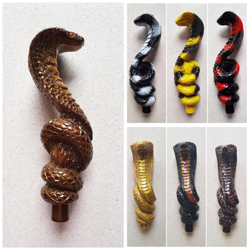 SHIFT KNOB PERSNELING / TONGKAT PERSENELING MOBIL MOTIF ULAR COBRA LILIT