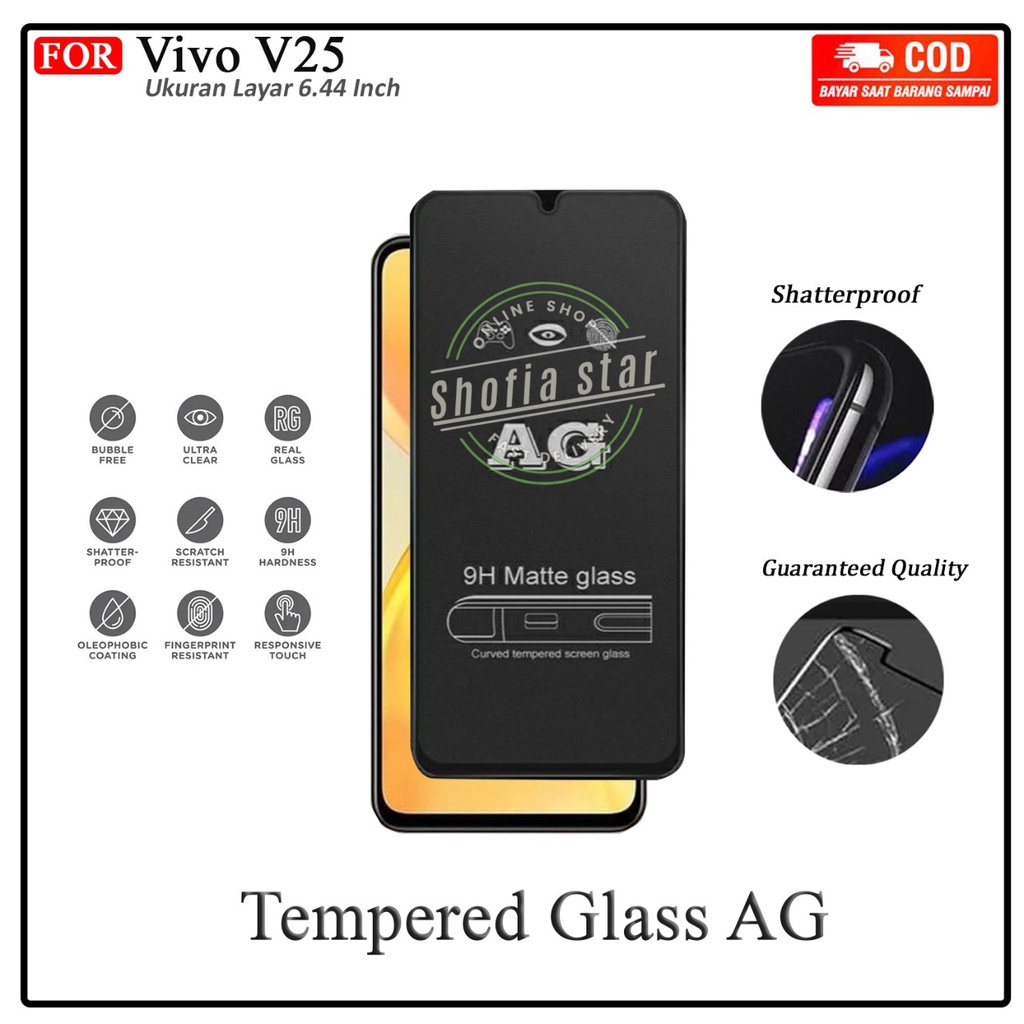 Anti Gores Ceramik Blue Light Vivo V25 V25E Anti Radiasi Kaca Full Cover