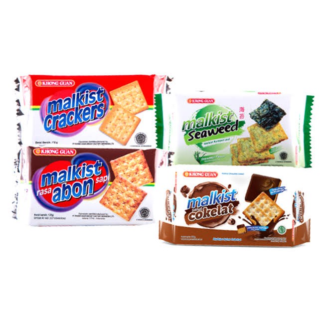 

Khong Guan Malkist Crackers All Variant-Biskuit Malkist Krekers