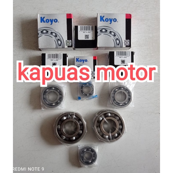 bearing laher lahar rasio kruk as komplit supra x 125 blade 125 karisma kirana original koyo japan