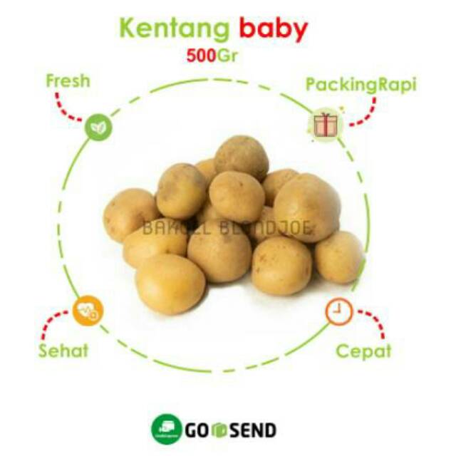 

KENTANG BABY 500GRAM / BABY POTATOES / FRESH VEGETABLES / VEGETABLE / SAYUR SAYURAN SEGAR MURAH