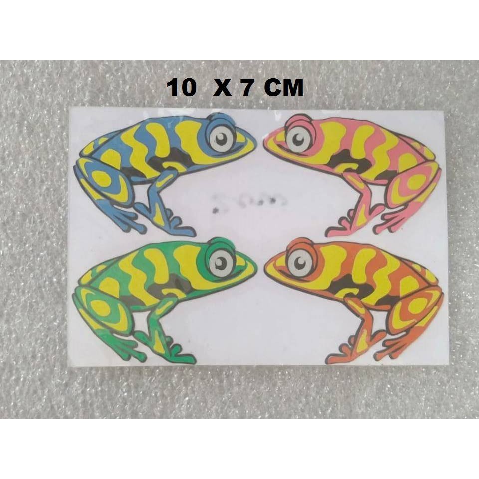 

STIKER UNIK KODOK ISI 4 KODOK POHON