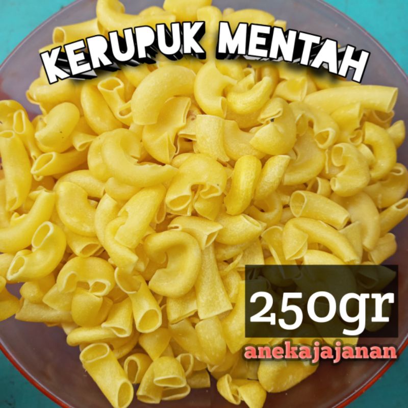 

KERUPUK MENTAH / MAKARONI MENTAH / MAKRONI / MAKARONI KRIUK 250GR