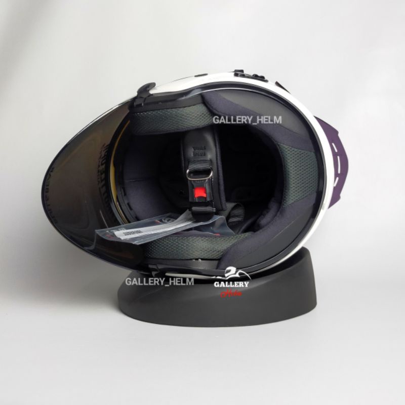 HELM KYT GALAXY FLAT R PUTIH | PAKET GANTENG VISOR VENOM-3