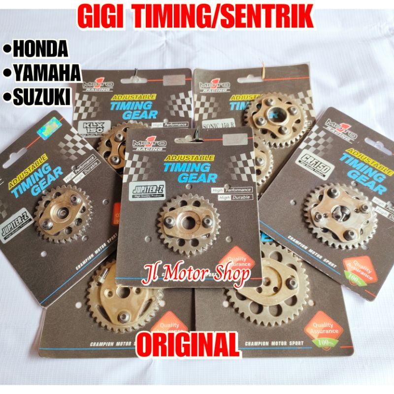 GEAR GIGI SENTRIK - GIGI TIMING GESER JUPITER Z VEGA MIO NUOVO FINO BEAT SCOOPY SPACY KARBU  MOTO1 MOTO 1 ORIGINAL