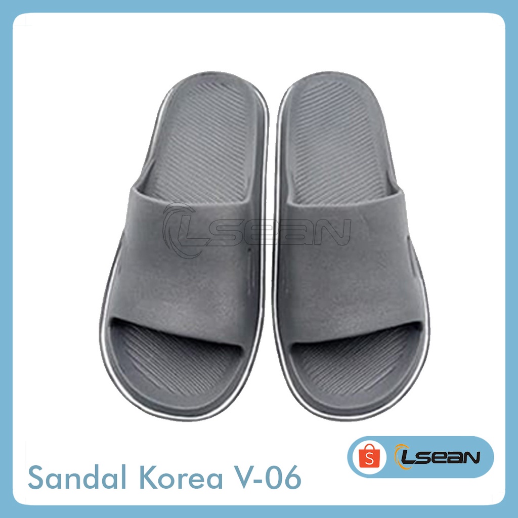 SANDAL SLIP ON COWOK BAHAN EVA TERBARU SANDAL KOREA | SANDAL V-06