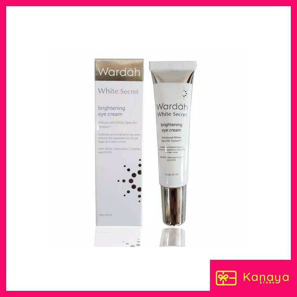 (BISA COD) Wardah Crystal Secret Eyes Dark Circle Corrector 10mL / Wardah White Secret Brightening Eye Cream 10 ml