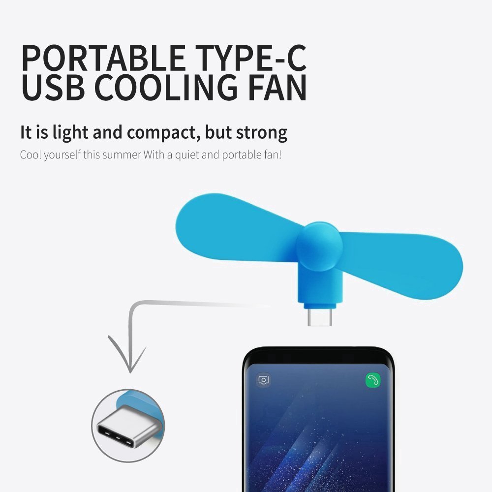 Mini USB Type C Fan Electric Hand Micro USB Type C Portable Dock Cool Mini Fan