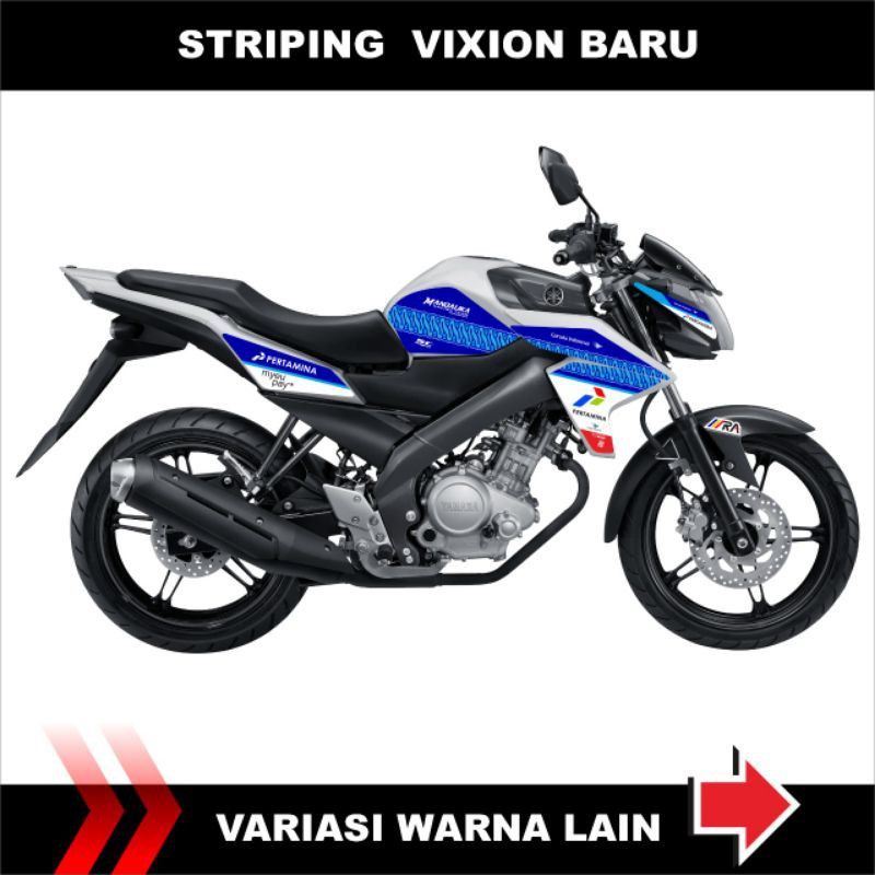 Striping Decal Yamaha New Vixion 2014 Nvl Stiker Variasi Motif Mandalika