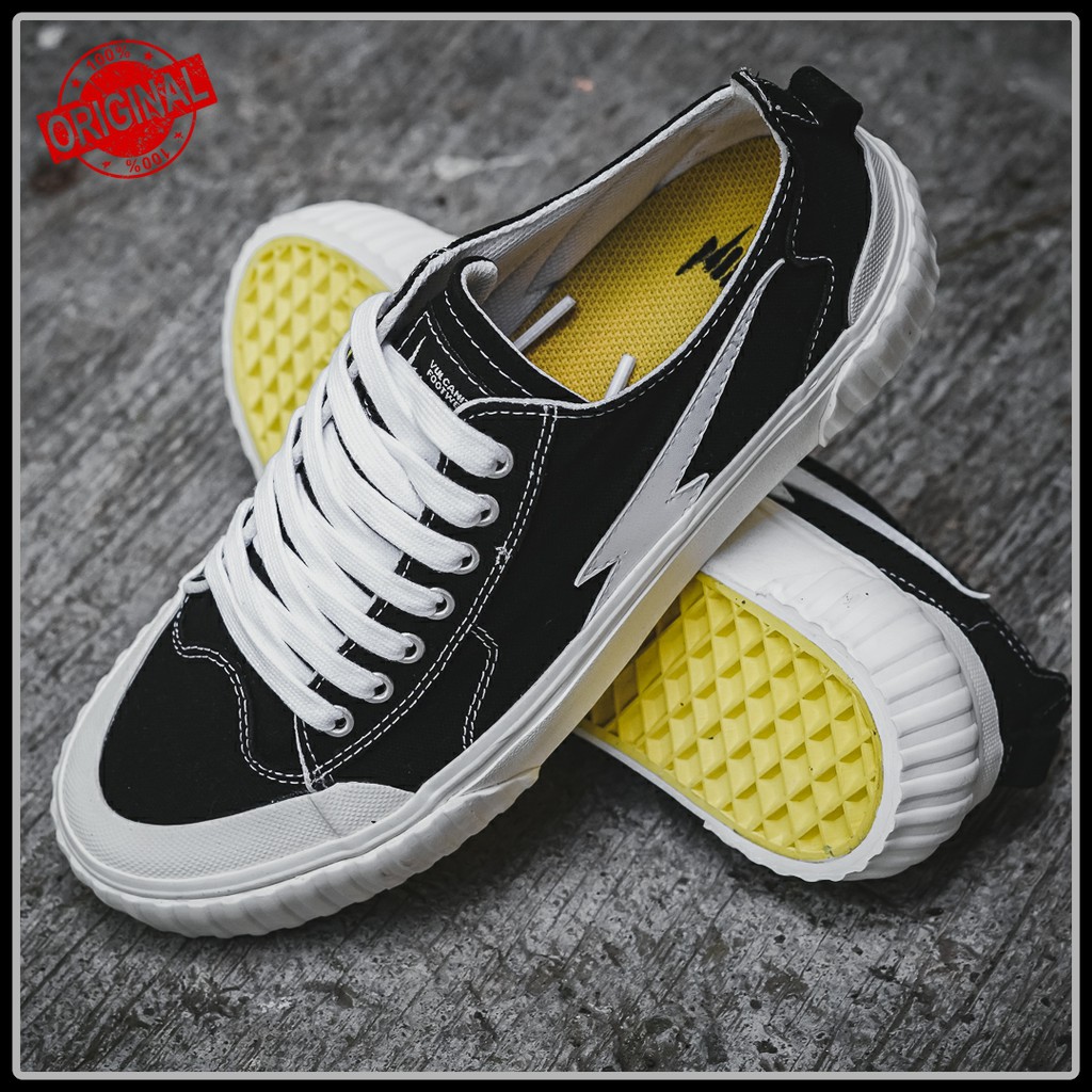 HOMSKIN ZEUS 2.0 BLACK WHITE LOW | SEPATU LOCAL | HOMSKIN ZEUS ORIGINAL