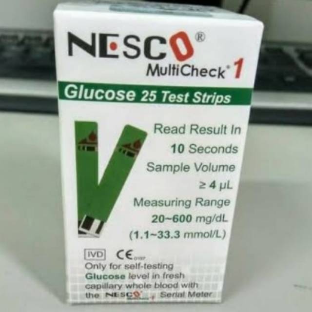 Strip nesco glukosa ( gula)