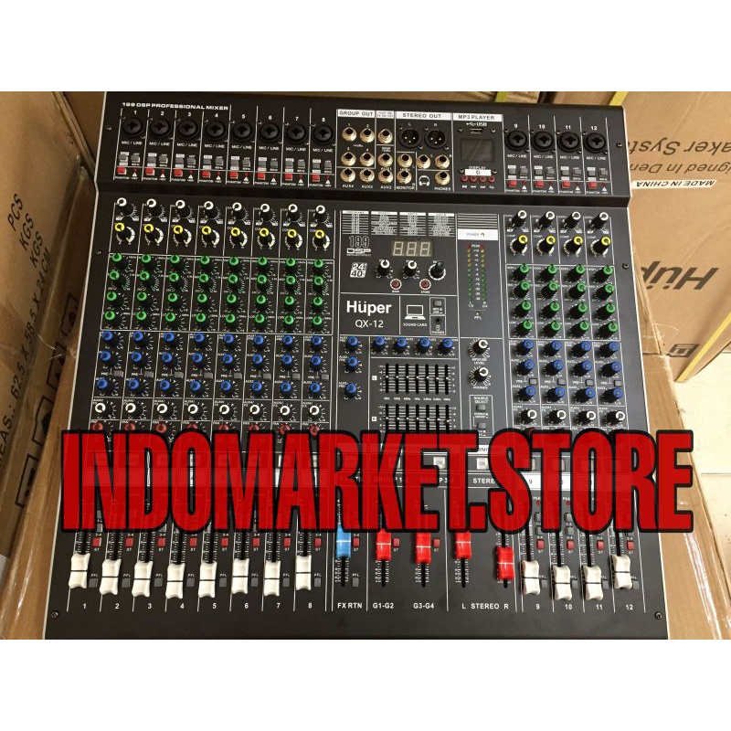 mixer huper qx12 huper qx12 mixer huper 12 channel origin garansi resmi