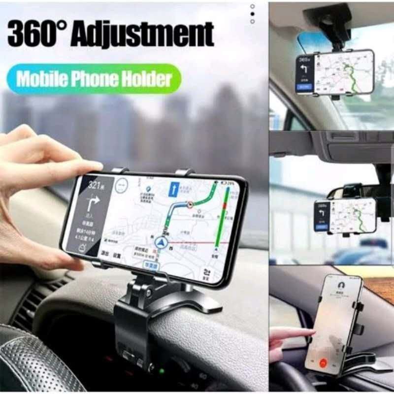 holder HP mobil 3in1 rotari multi fungsi bisa di pasang di meja juga