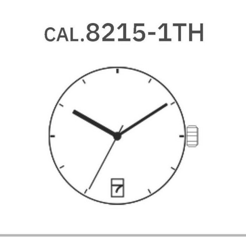 MYOTA 8215 AUTOMATIC MOVEMENT DATE MESIN OTOMATIS TANGGAL