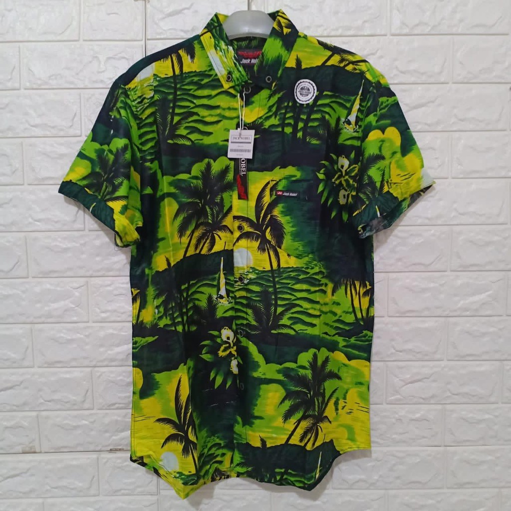 Kemeja Pria Rayon /Kemeja Pantai Pria/Kemeja Fullprinting Rayon/Kemeja Pria Lengan Pendek Motif