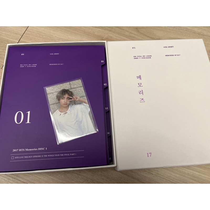 BTS MEMORIES BLURAY 2017 MEMO BR 17  TAE V TAEHYUNG PHOTOCARD PC FULLSET RARE