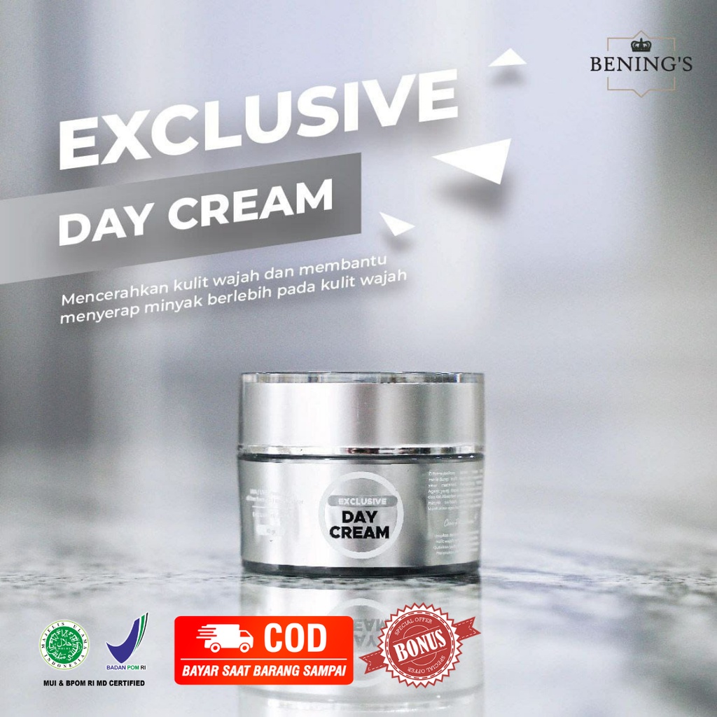 BENINGS EXCLUSIVE DAY CREAM BENINGS FLEK HITAM BENINGS SKINCARE ORIGINAL KRIM SIANG
