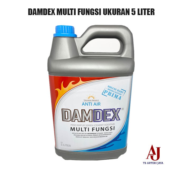 Damdex Pengeras Beton Anti Bocor air 5 Liter Multifungsi Obat Cor Pengeras Semen Kualitas Bagus
