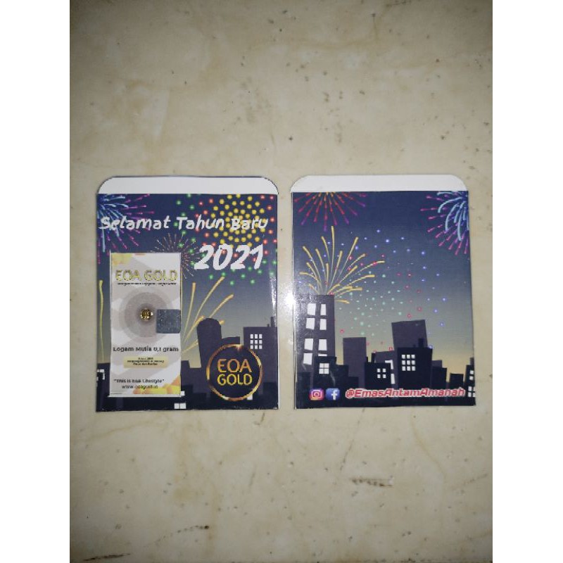 Gift Series EOA Gold / Kado Selamat Tahun Baru / Amplop EOA Gold Selamat Tahun Baru 2021