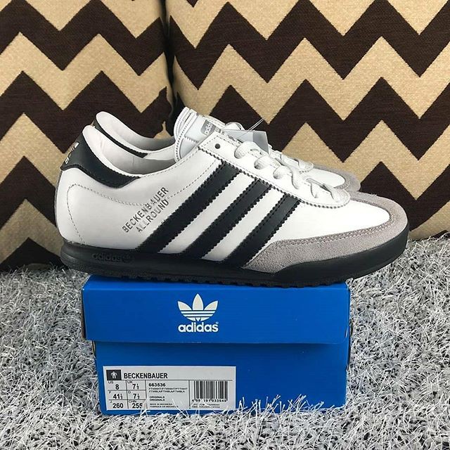 adidas beckenbauer white and black