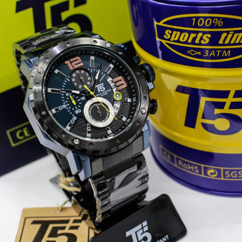 Jam T5 H 3746 original garansi Jam tangan pria T5 H 3746 sporty