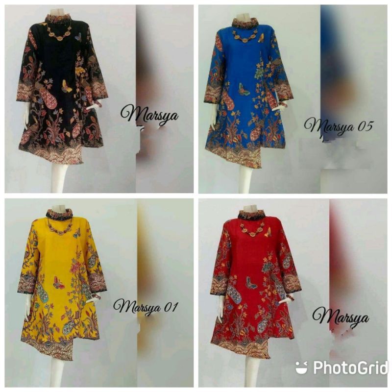 GROSIR TUNIK BATIK MODERN HITAM MANIS UNGGUL JAYA