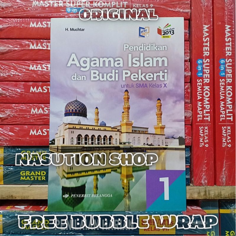 Original Buku Agama Islam Kelas 1 2 3 / X XI XII Sma K13N Erlangga Original - SMA Kelas 10 11 12-Agama Kelas 1 Sma