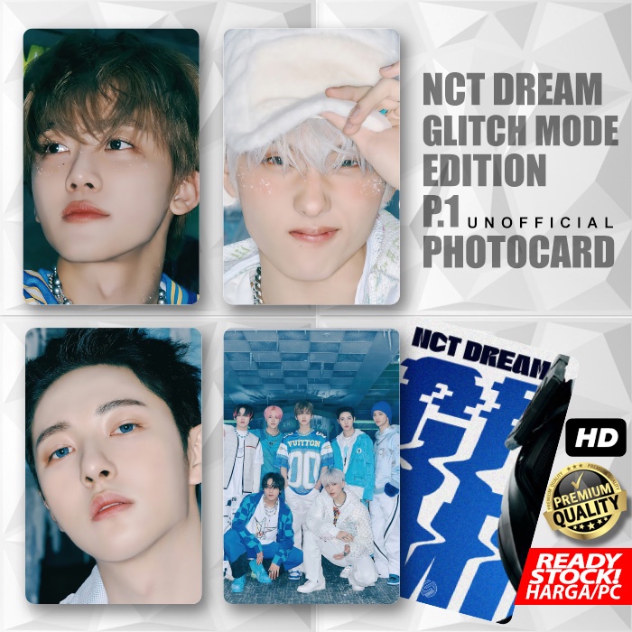 Photocard NCT Dream Glitch Mode Edition PT1 Kartu Koleksi KPOP Photo Card