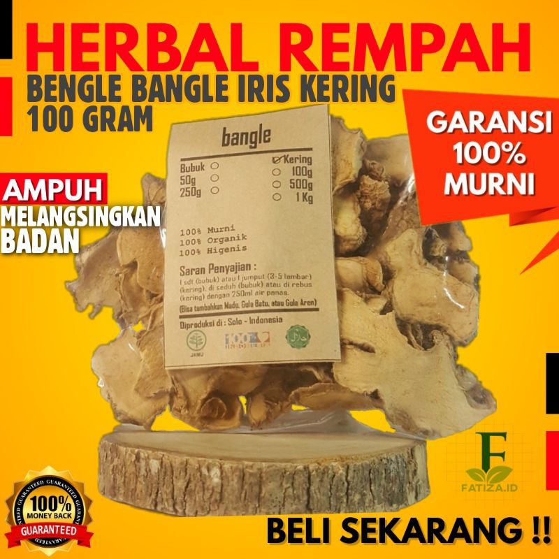 

BENGLE BANGLE IRIS KERING 100gr - Zingiber montanum - MURNI - JSR - REMPAH