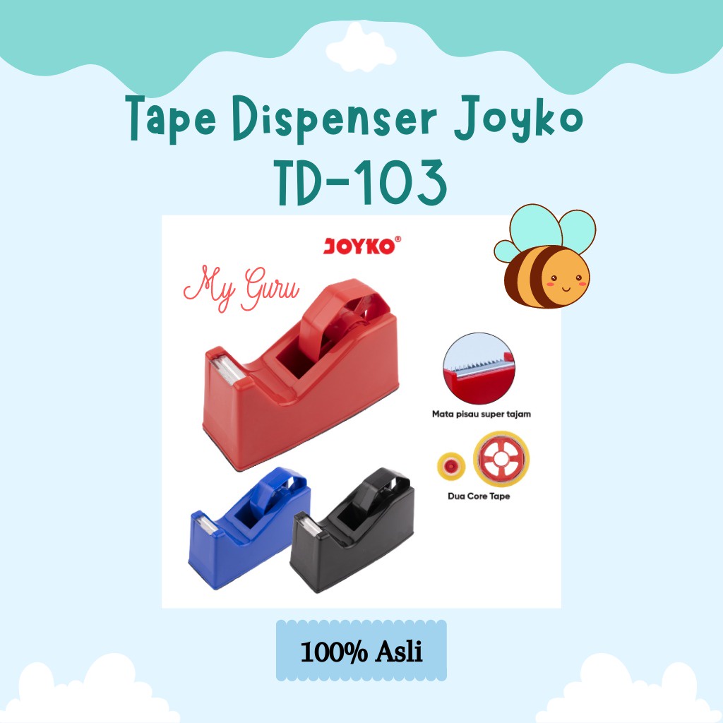 

[PCS] TAPE CUTTER / TAPE DISPENSER / PEMOTONG PITA PEREKAT JOYKO TD-103